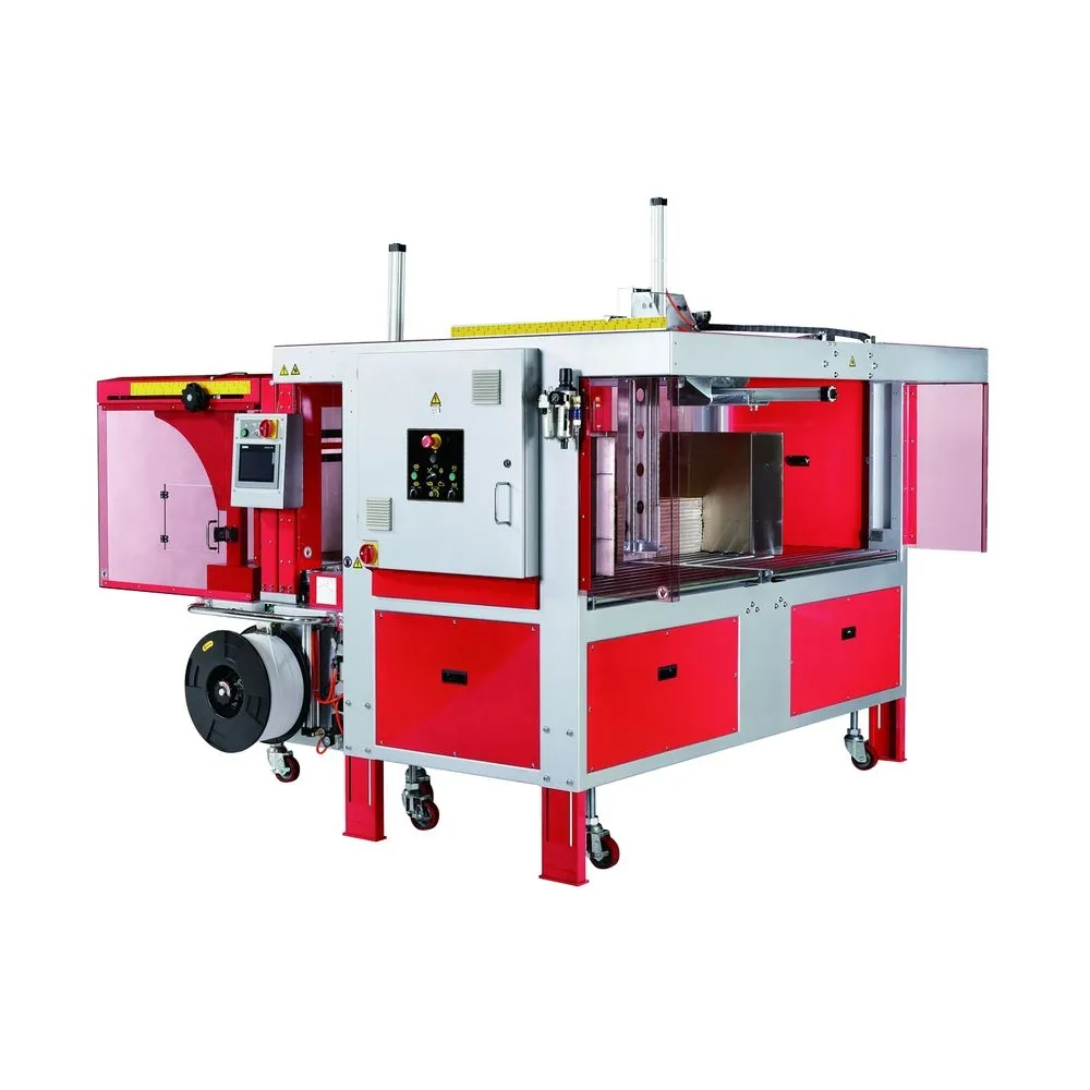 Transpak Corrugated 4 Side Bundle Squaring and Strapping Machine TP-702 CQ 